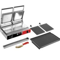 Sirman 34A3335105 PD R PS - Removable Plates - Grooved Top /Grooved Bottom, with timer - 220V - 10"x20"